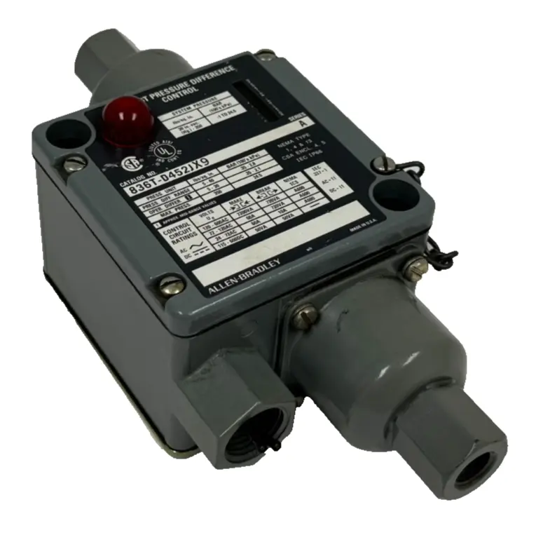 NEW ALLEN BRADLEY 836T-D452JX9 PRESSURE SWITCH SER. A 5-40PSI