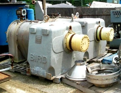 (2) Bird/Escher-Wyss ML-500-2 pusher centrifuges, 316SS.