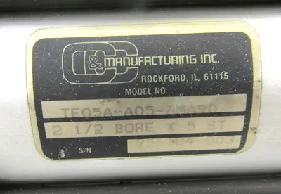 USED C&C MANUFACTURING TE05A-A05-AMA90