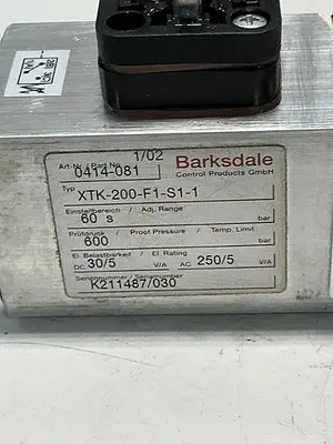 USED BARKSDALE XTK-200-F1-S1-1