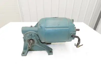 Reliance DC Gearmotor 1/2Hp 95V 83rpm 24:1 Reducer LH Output 56 Fr 30/Min Duty