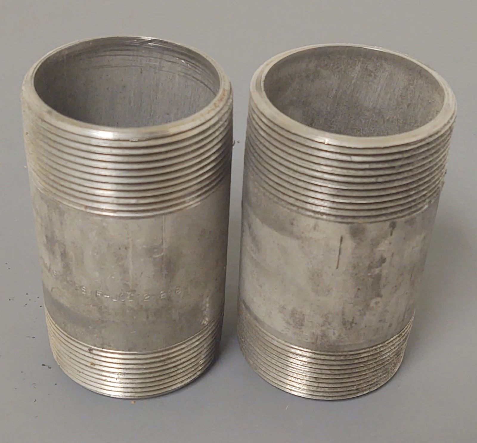 🔥(QTY 2) Pipe Nipple 316 Stainless Steel 2" NPT x 4" Schedule 40