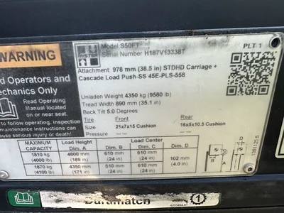 Used 2019 HYSTER S50FT Misc Forklifts Michigan US | KD Equipment Sales #1547847