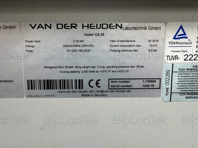 USED Huber CS25 CS 25 CoolSmart