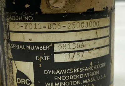 Used DRC 25-F011-B06-2500J000 Motion Controls Ohio US | Surplus Asset Holdings #1233898