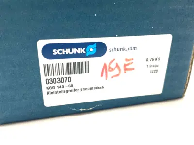 KGG 140-60, 0303070 | Schunk KGG 140-60 Small Component Gripper 30mm Stroke Per Jaw 0303070 - New Other