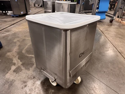 600 Pound SS Dump Buggy with Plastic Lid