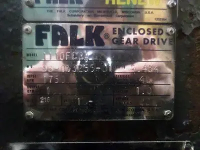 Falk Gear Reducer 468 hp Ratio: 9.434 REBUILT