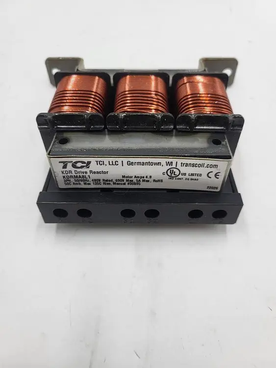 Used TCI TCI KDRMA8L1 KDR DRIVE LINE REACTORS / LOAD REACTORS Misc Electrical & Power Parts | ND Industrial Surplus #1216634