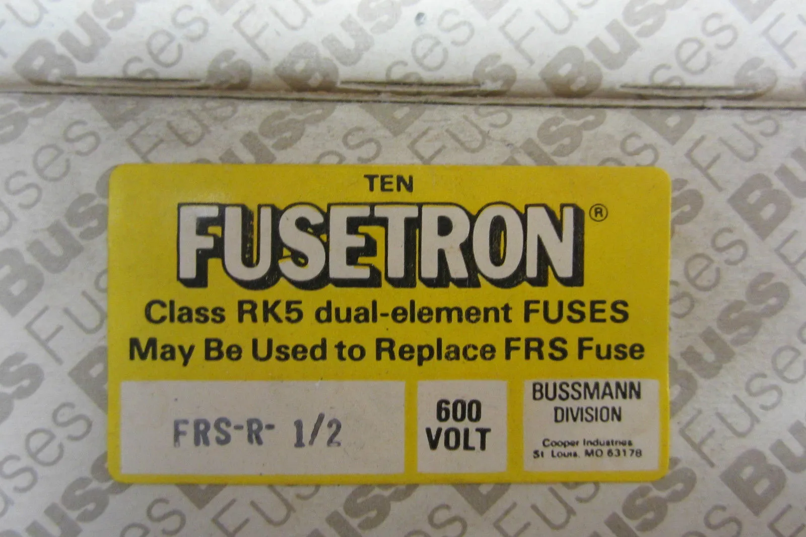 7 NEW FUSETRON FRS-R-1/2 FUSES FRSR12