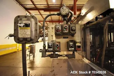 Used BINER ELLISON F-52 TDG 24SS Overflow Pressure Gravity Liquid Fillers Illinois US | Aaron Equipment #84266