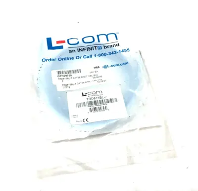 NEW L-COM ETHERNET PATCH CABLE CAT5E 7.0FT