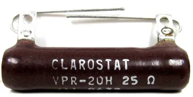 NEW LOT OF 2 CLAROSTAT VPR-20H-25 RESISTOR VPR20H25