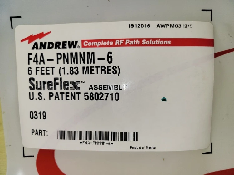 New | in-Stock Andrew F4A-PNMNM-6 Inspection Machines Arizona US | ASSET CONVERSION SPECIALISTS, INC. #321333