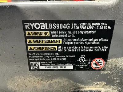 Used RYOBI BS904G Woodworking Vertical Band Saws Ohio US | HGR 24 #1425462