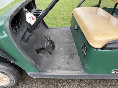 (1) 2014 E-Z-Go golf cart with a Kawasaki gas engine, does not include Club canopy, ball carrier, fo...