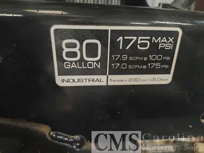 USED 2021 MAC TOOLS ACPV580S 80 GALLON AIR COMPRESSOR