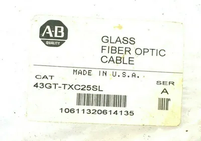 NEW ALLEN BRADLEY 43GT-TXC25SL FIBER OPTIC CABLE SER.A 43GTTXC25SL