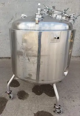 Tank, 264 Gallon (1,000 Liter), Mueller, Jacketed, Stainless, 35 PSI / Full Vacuum, #5991457