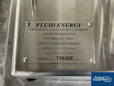 USED Fluid Energy Fluid Energy Jet-o-Mixer Jet Mill, Model 00, S/S