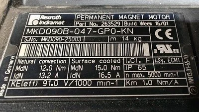 USED REXROTH MKD090B-047-KP1-KN