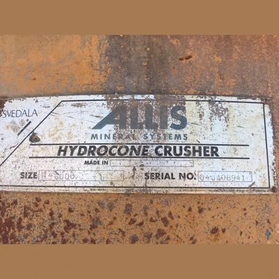 Allis Mineral System Hydrocone Crusher