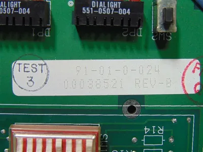 Control Chief 91-01-0-024 Control Board Rev. B Used