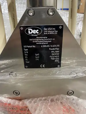 NEW DEC GROUP POWDERFLEX DOSING SYSTEM 2X0.0132GAL, W/SAFE CHANGE FILTER