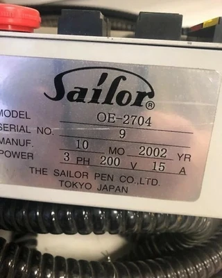 Used Sailor OE-2704 Robot Parts Indiana US | J&J Industrial Supply #520764