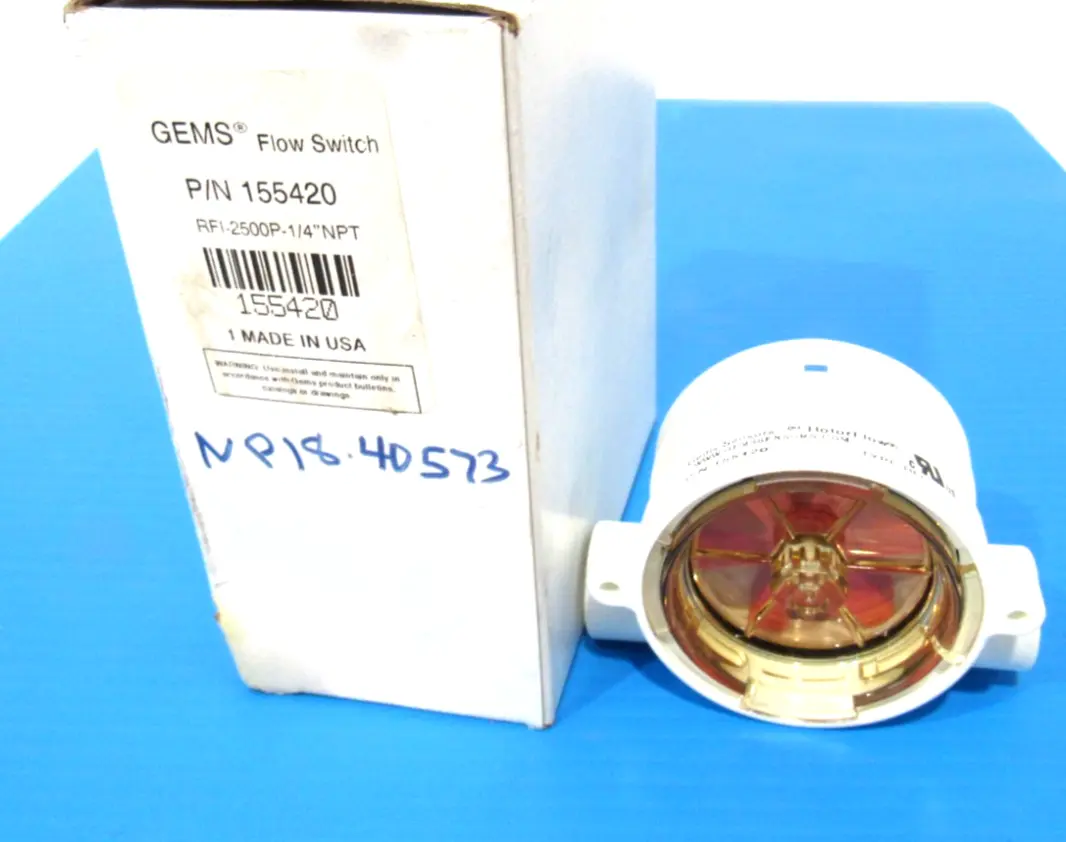 NEW GEMS SENSORS 155420 FLOW SWITCH