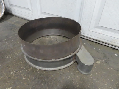 18" Top Screener Ring with Discharge Spout for Screener Separator