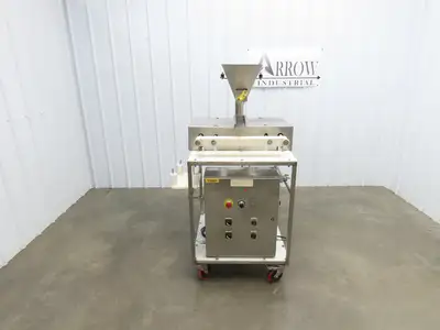 Jost FDLT 60/-35x400 Vibratory Hopper Dosing Feeder Discharge Conveyor Cart 115V