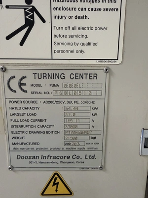 Used 2007 DOOSAN PUMA 800L CNC Lathes Louisiana US | Stelly Machine Tools Inc #1550166