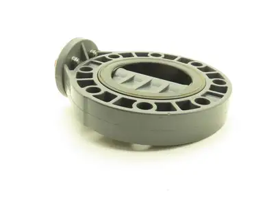 Colonial 411N V60413N 6" CPVC Butterfly Valve EPDM PVC Disc 8-Bolt w/Handle