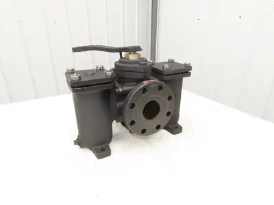 Yoshitake SW-10 Duplex Basket Strainer Hydraulic Filter 80A 3" Flanged