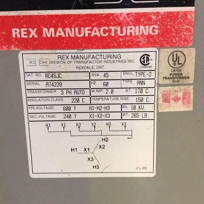 USED REX MANUFACTURING RC45JC