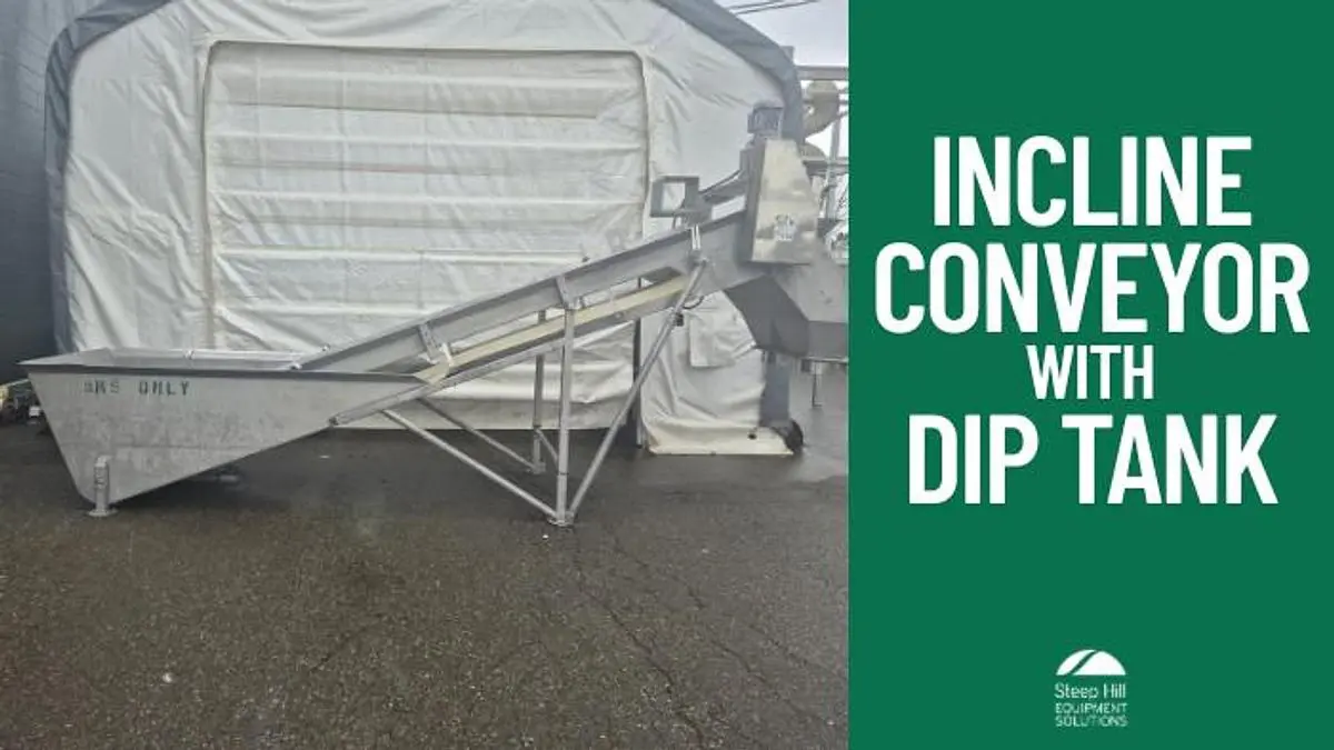 Incline Conveyor with Dip Tank