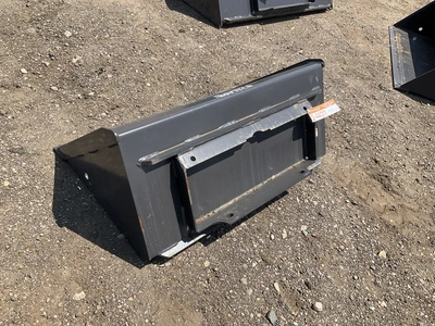 New old stock Paladin 36” smooth bucket for a mini skid steer, welded on cutting edge, mini skid ste...