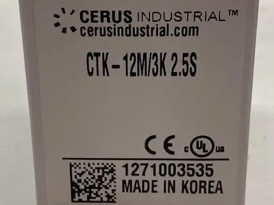 New | in-Stock CERUS CTK-12M/3K 2.5S Miscellaneous Equipment (Electrical & Power) | Surplus Asset Holdings #1199258
