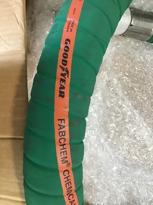 GOODYEAR FABCHEM CHEMICAL TRANSFER HOSE 200 PSI 150° MAX TEMP