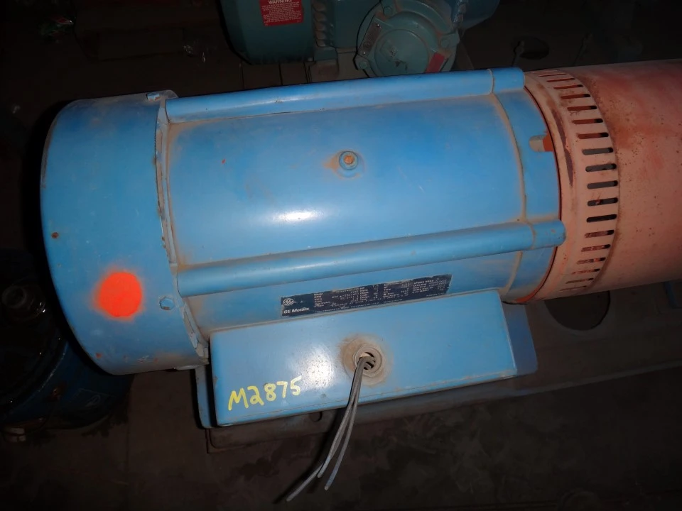 General Electric 7.5 hp 1180 rpm electric motor