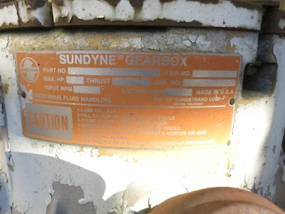 Sundyne LMV311 Pump, 400 GPM, 6300 Head, 150 HP