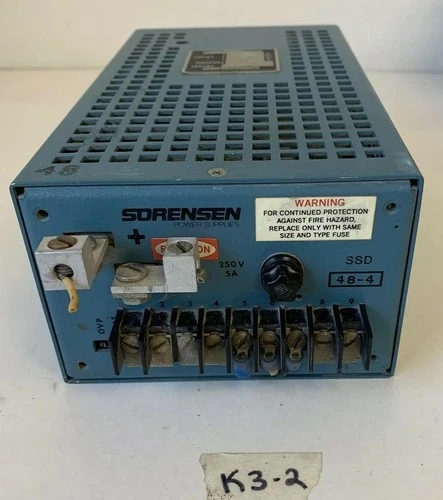 Used Sorensen SSD 48-4 Power Supplies Indiana US | J&J Industrial Supply #540830