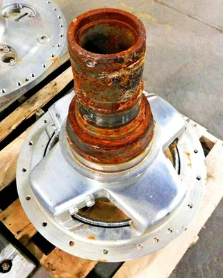 Bird 3900 (24 x 96) decanter centrifuge parts, 316L SS.