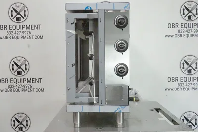 NEW EMPERO 3 ROLLER VERTICAL NATURAL GAS ROTISSERIE MODEL EMP.3EG-USA (CAPACITY OF 18 CHICKENS)