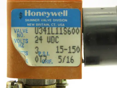 Honeywell Skinner U341L11S600 Vickers Solenoid Valve 10 Bar 1/4" Port 24 VDC
