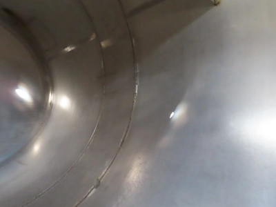 6000 gallon Vertical Stainless Steel Tank, rated 50 psi internal pressure