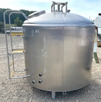 . 1000 Gallon Sanitary Stainless Steel Tank TANKS / KETTLES | EcReCon Inc (3)