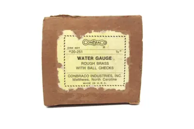 NEW CONBRACO 20-251 WATER GAUGE 1/2