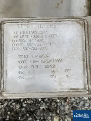 USED Star Systems 18" Star Filter Press, Poly